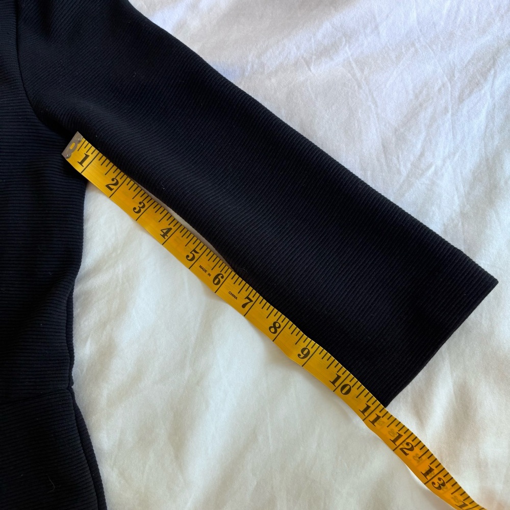 Boden Classic Black Dress 3/4 Sleeve Cotton Blend Midi Work Formal Zip Size 4 - Picture 13 of 16